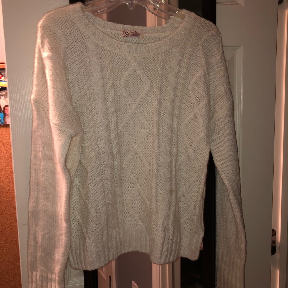 White Crewneck “So Heritage” Sweater